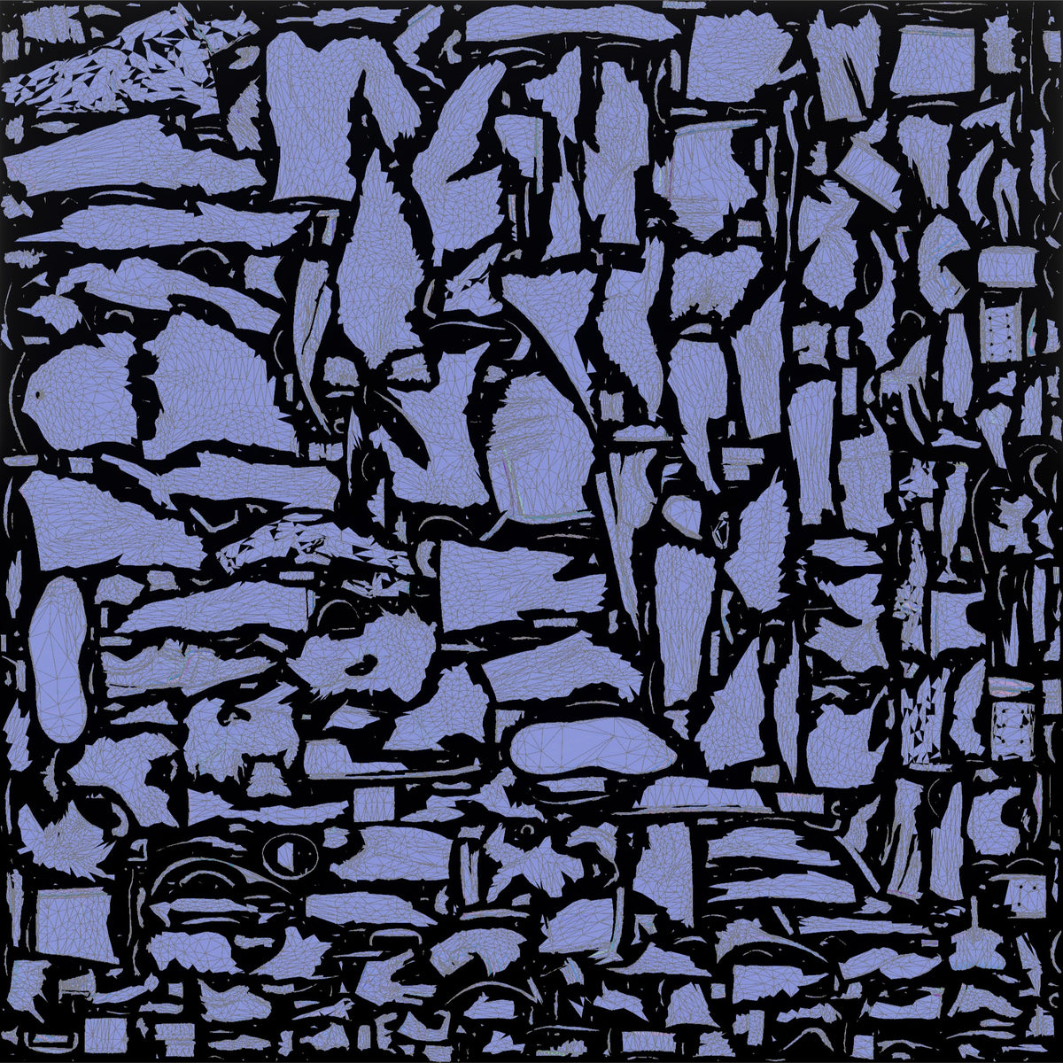 Man in Classic Powerlifter Stance - UV layout, normal map