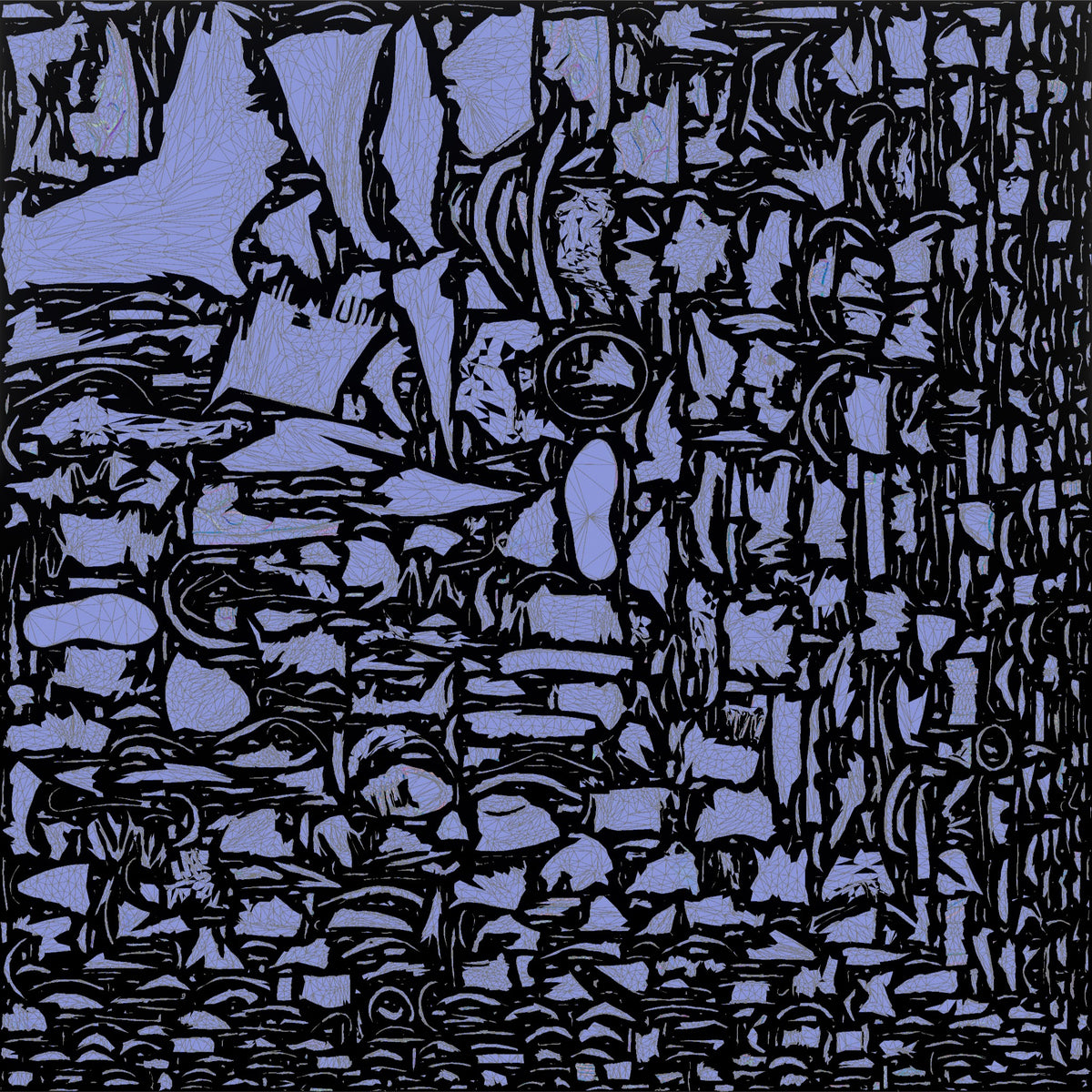 Hip-Hop Rapper with Microphone - UV layout, normal map