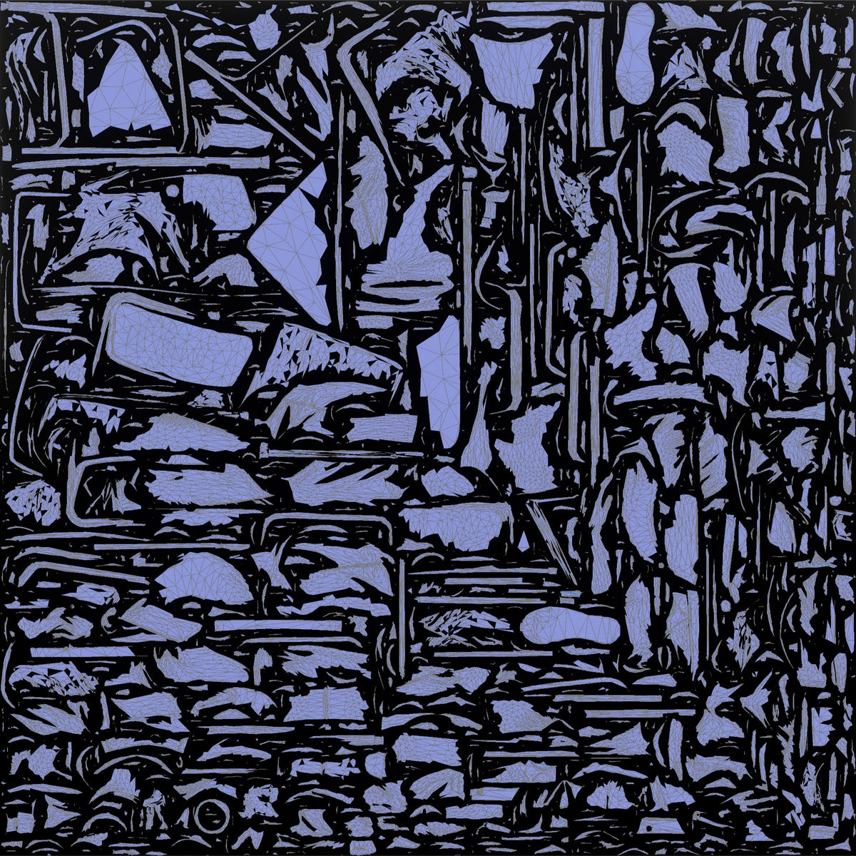 Homeless Woman Looking Off-balance and Sitting Heavily - UV layout, normal map