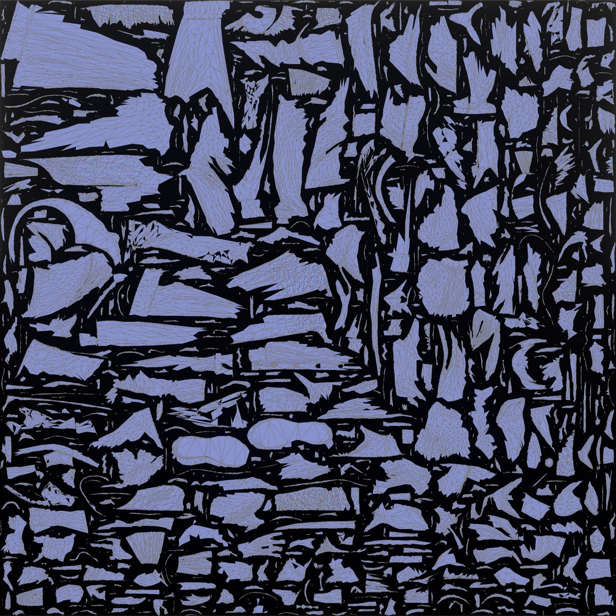 Grandmother Holding A Fan, Gently Fanning Herself - UV layout, normal map