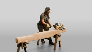 Construction Worker Woman 63 - 3D character model, view 1