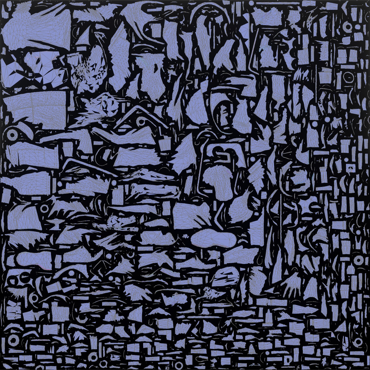 Server Man Balancing A Tray Of Empty Glasses - UV layout, normal map