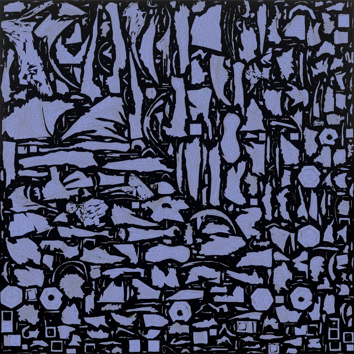 Weightlifter Man Doing A Dumbbell Shoulder Press - UV layout, normal map