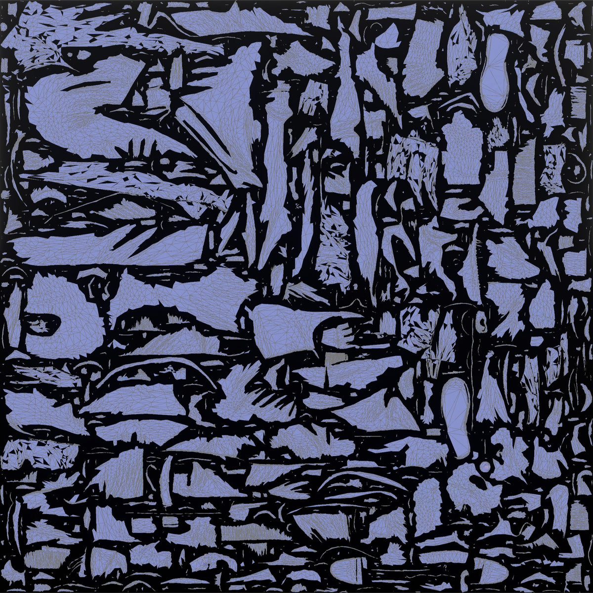 Grandfather Holding A Chess Piece, Mid-move Over An Unseen Board - UV layout, normal map