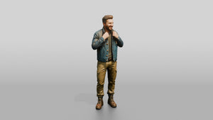 Denim Workwear Man 05 - 3D character model, view 1