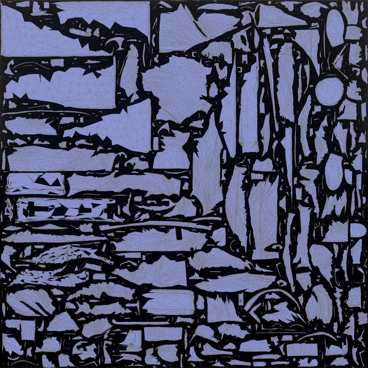 Bellhop Man Carrying A Single Large Suitcase With Both Hands - UV layout, normal map
