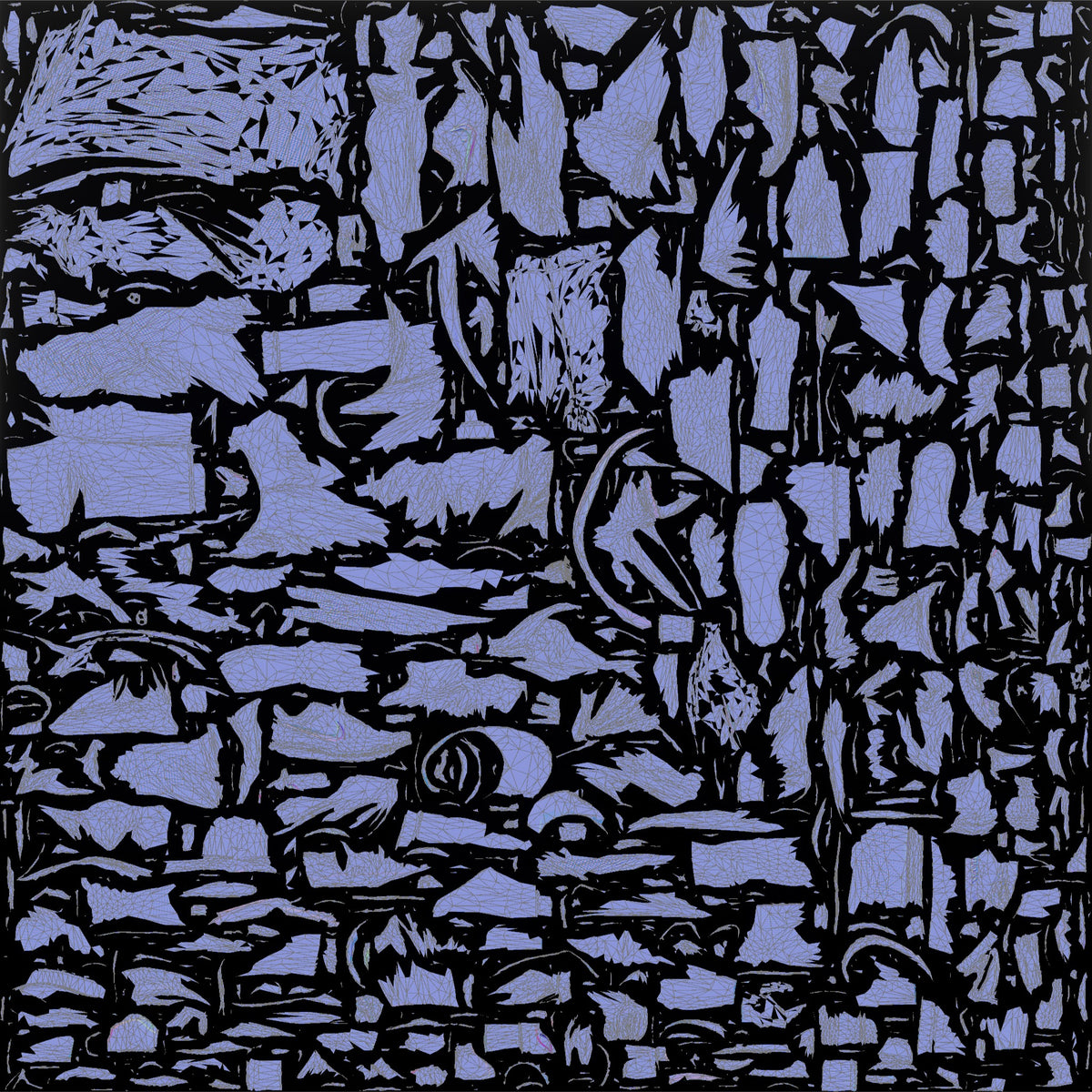 Man Pulling Up Linen Hoodie - UV layout, normal map