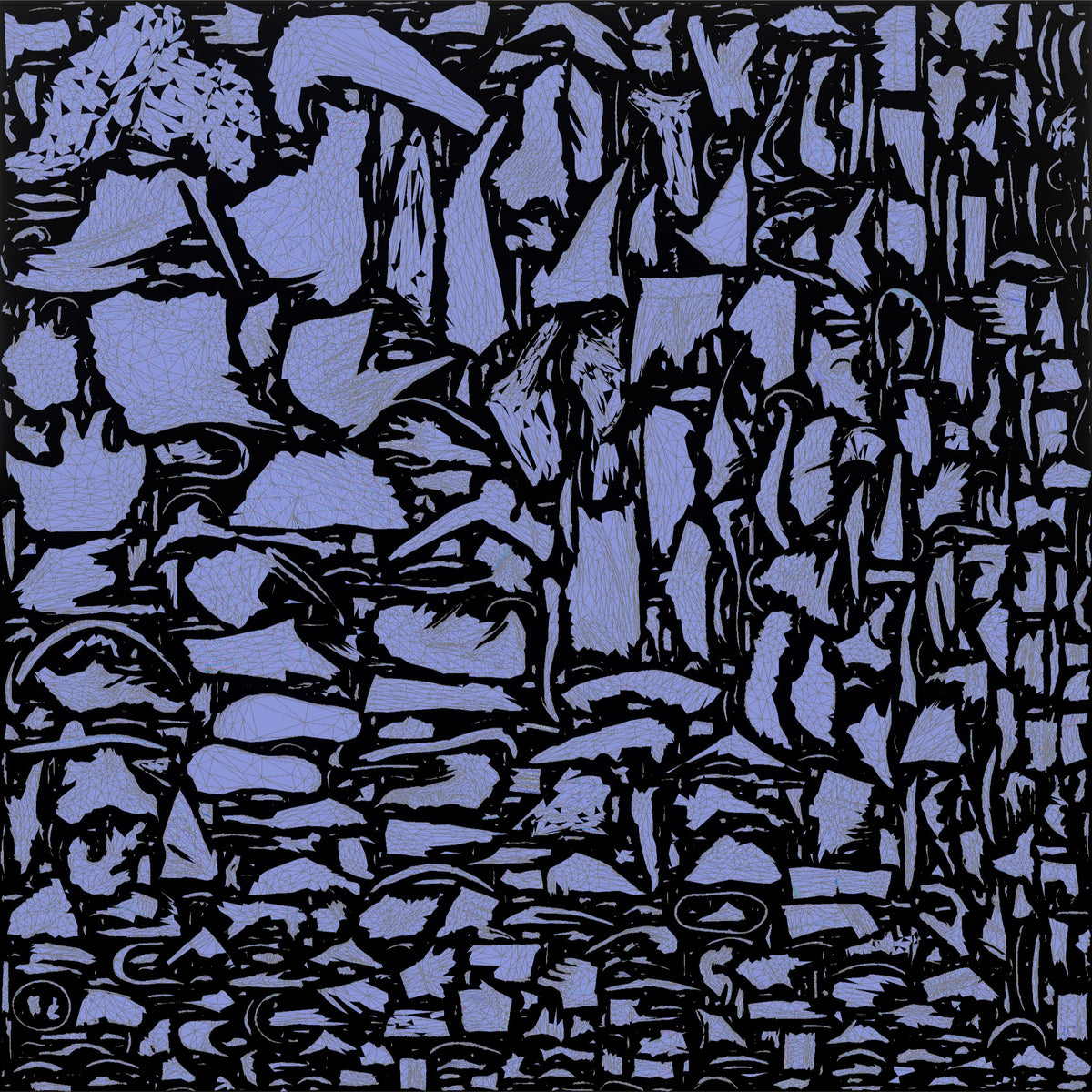Homeless Woman Sitting with a Distant, Unfocused Gaze - UV layout, normal map