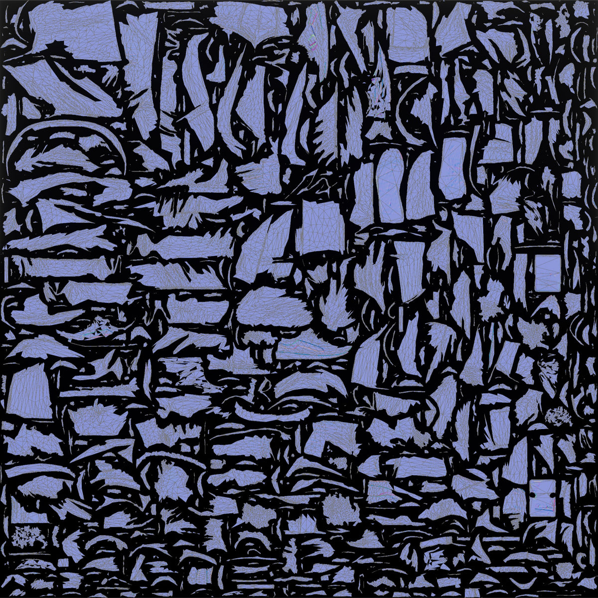 Black Man Texting in Black Windbreaker - UV layout, normal map