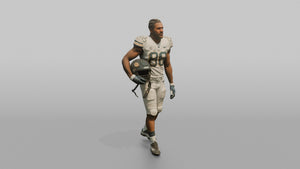 Player Standing on the Sideline - 3D character model, view 1