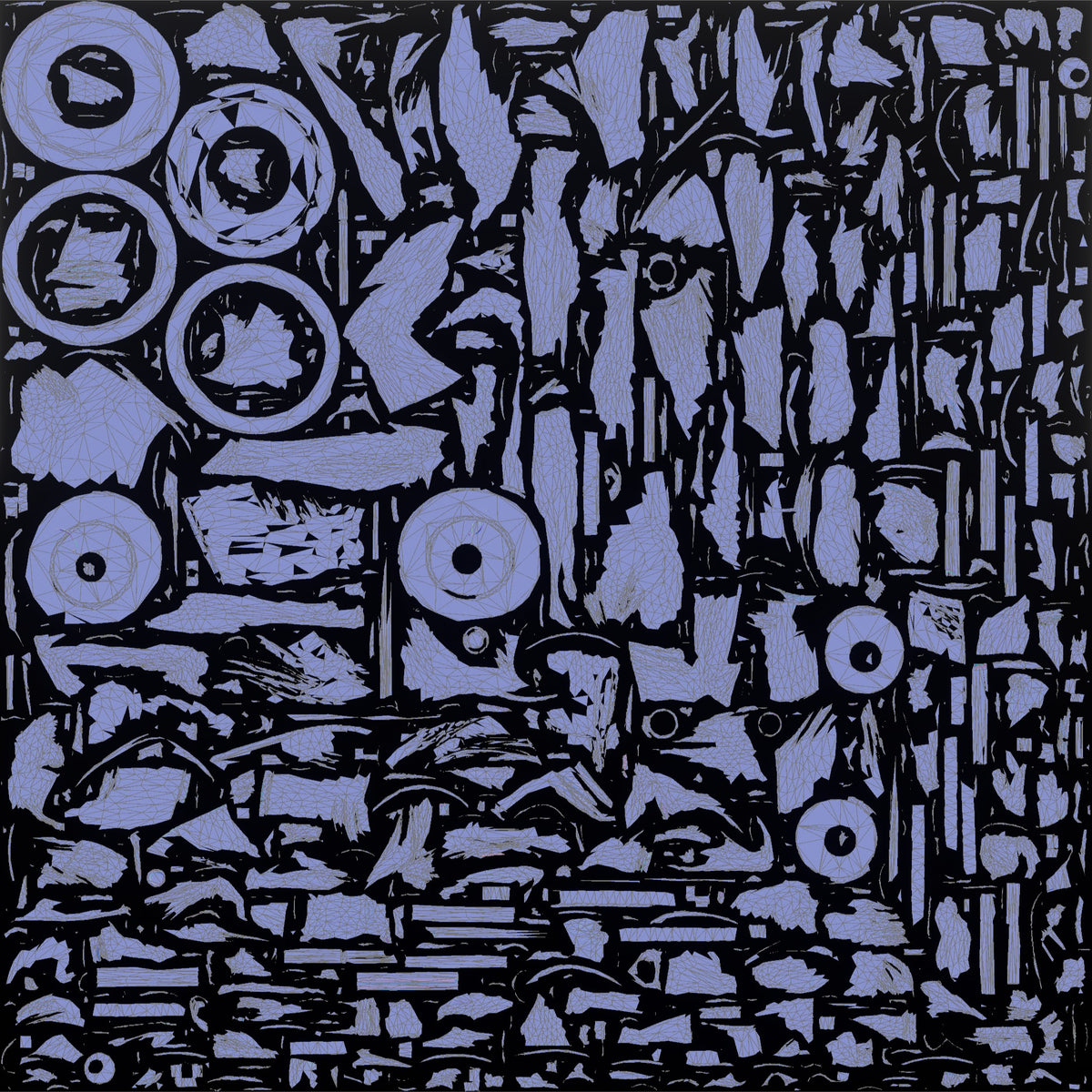 Weightlifter Man Holding A Barbell At Chest Height For A Front Squat - UV layout, normal map