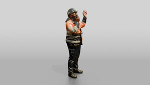 Construction Worker Woman 62 - 3D character model, view 1