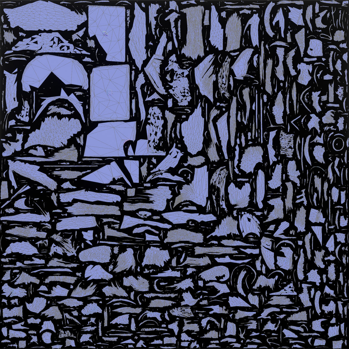 Plus-Size Woman Seated on Suitcase Eating Sandwich with Laptop - UV layout, normal map