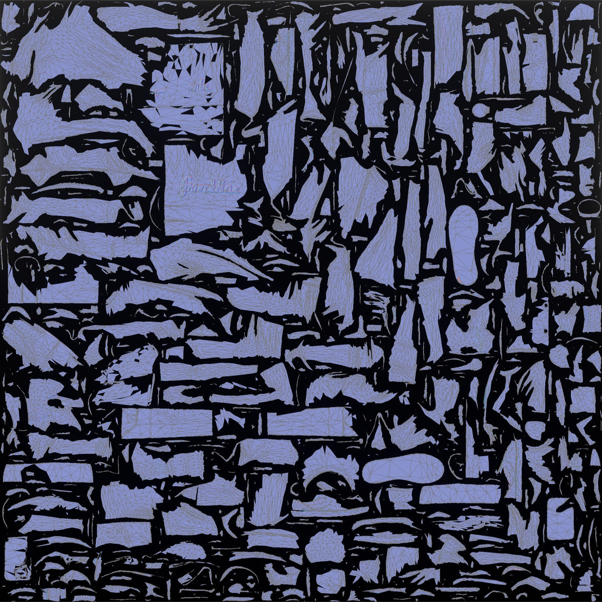 Man Customer Checking His Phone While Holding A Shopping Bag - UV layout, normal map