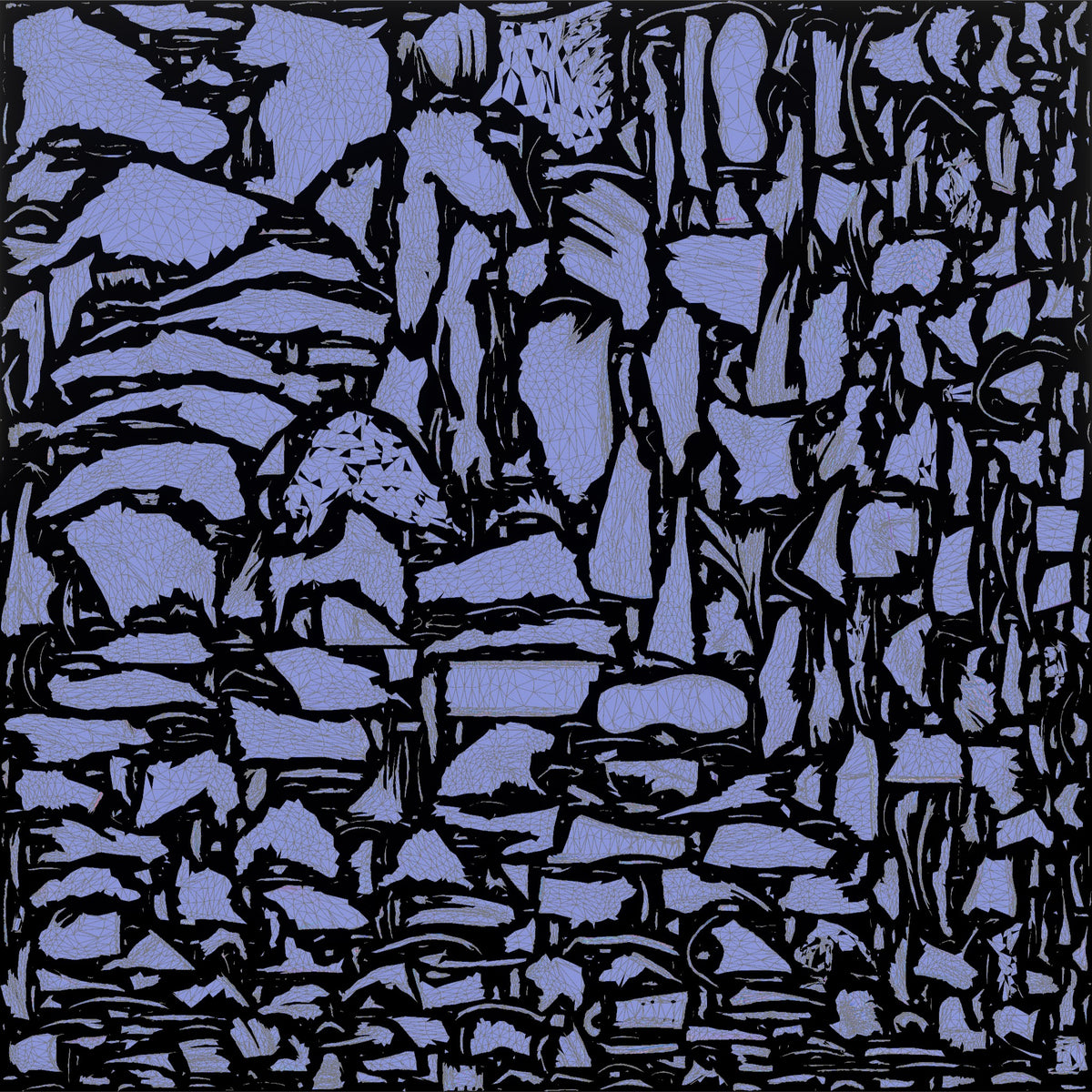 Man Squatting with Chalk and Belt - UV layout, normal map