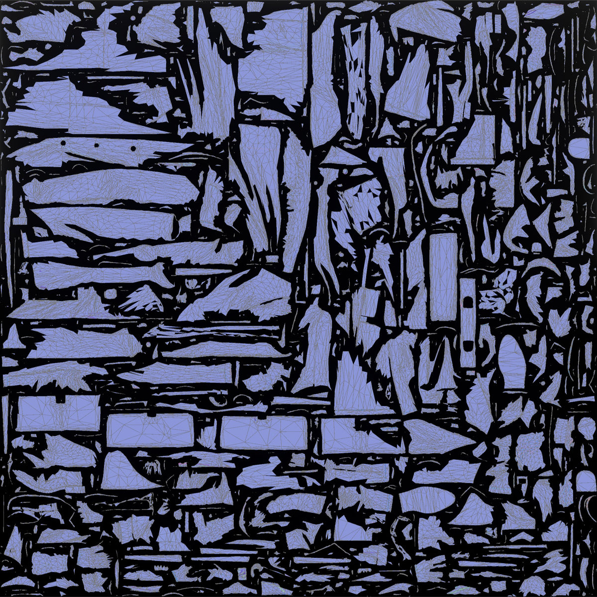 White Man in Suit Under Transparent Raincoat - UV layout, normal map