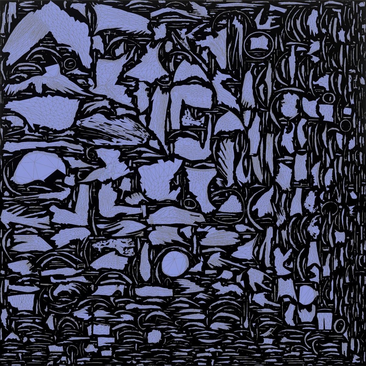 Hippie Man Playing a Djembe Drum - UV layout, normal map
