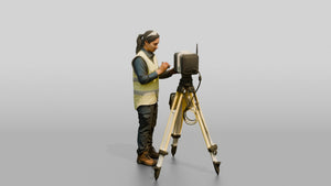 Construction Worker Woman 66 - 3D character model, view 1