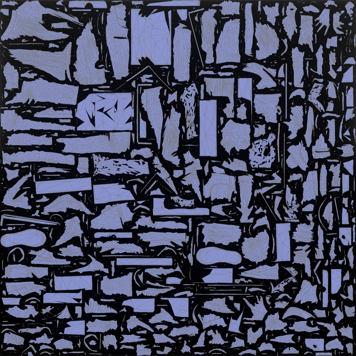 Woman Customer Holding A Stack Of Three Shoeboxes - UV layout, normal map