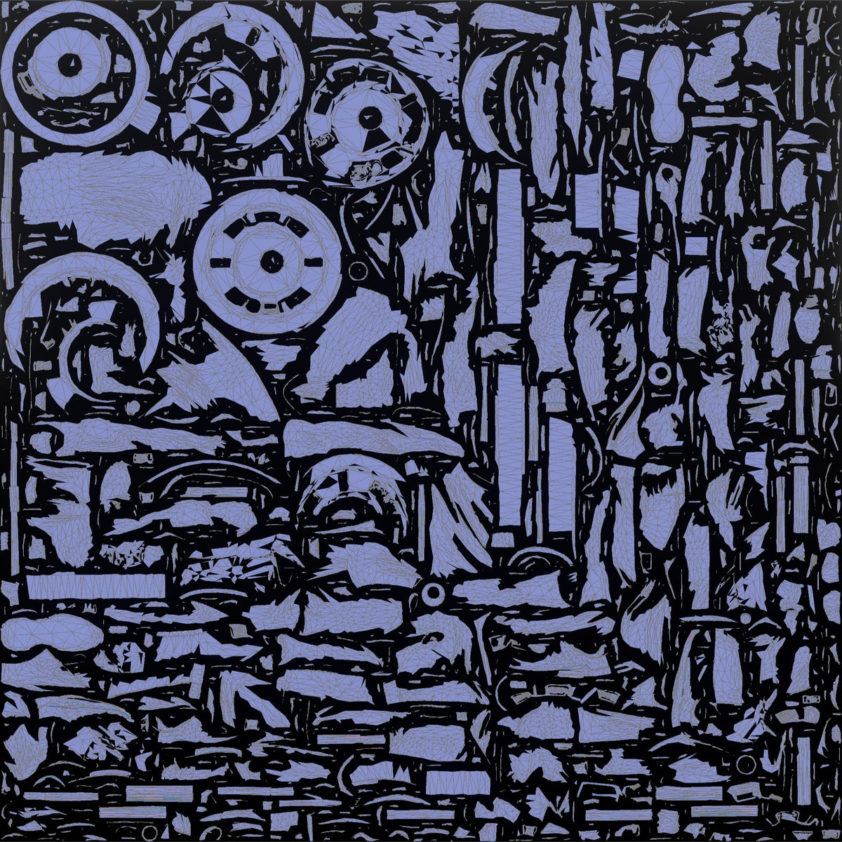 Weightlifter Man Mid-rep On A Barbell Deadlift - UV layout, normal map