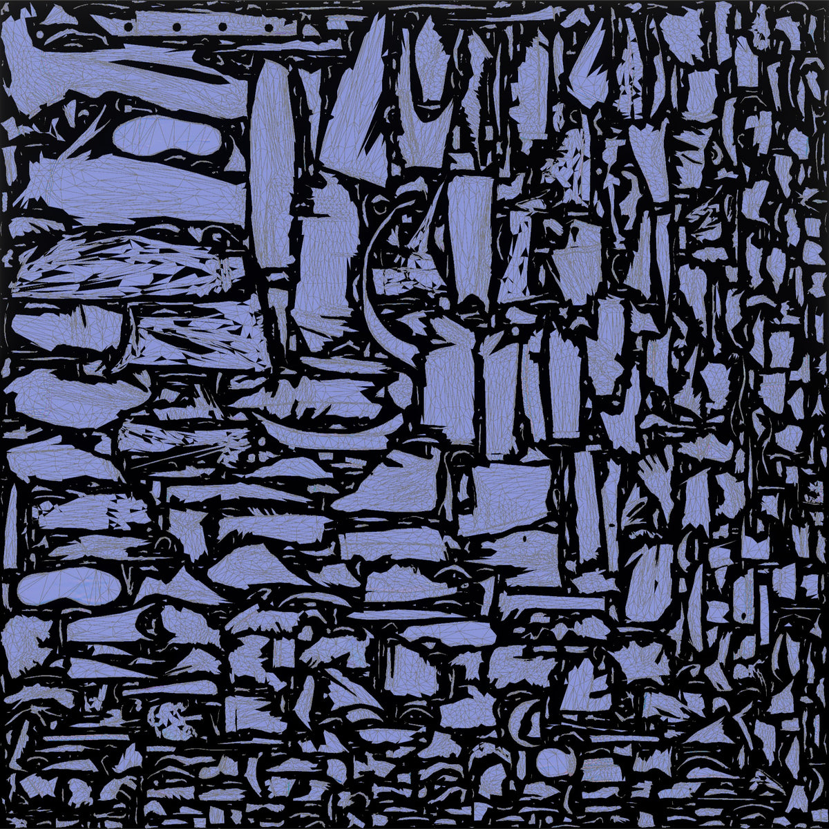Homeless Woman Adjusting an Oversized Denim Jacket - UV layout, normal map