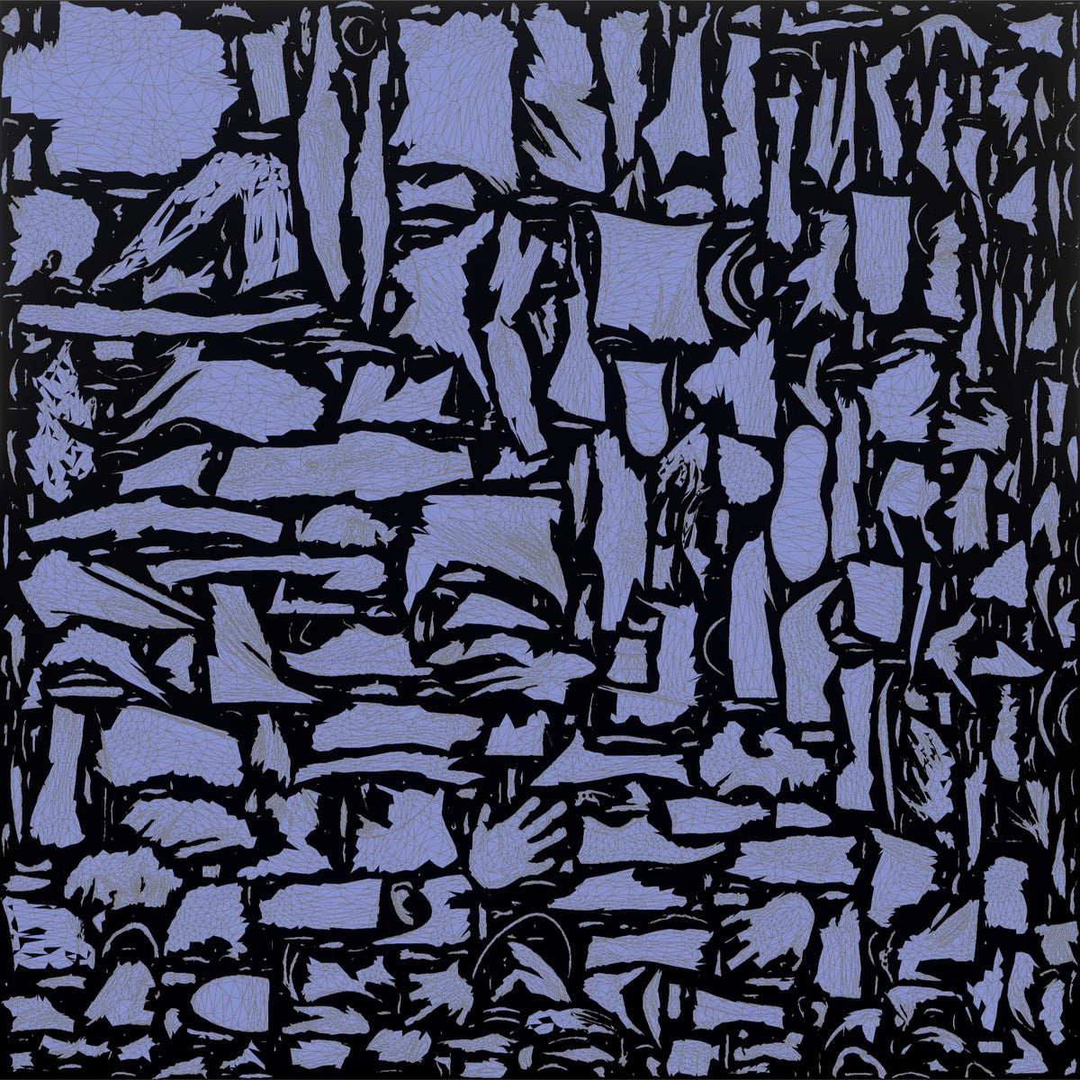 Bodyweight Athlete Man In A Mountain-climber Position - UV layout, normal map