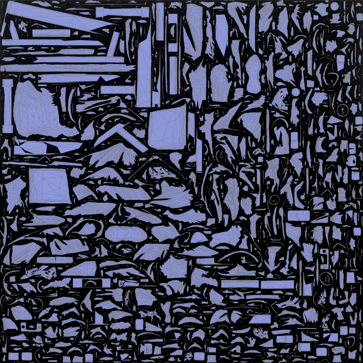 Man Sitting on Fitness Bench - UV layout, normal map
