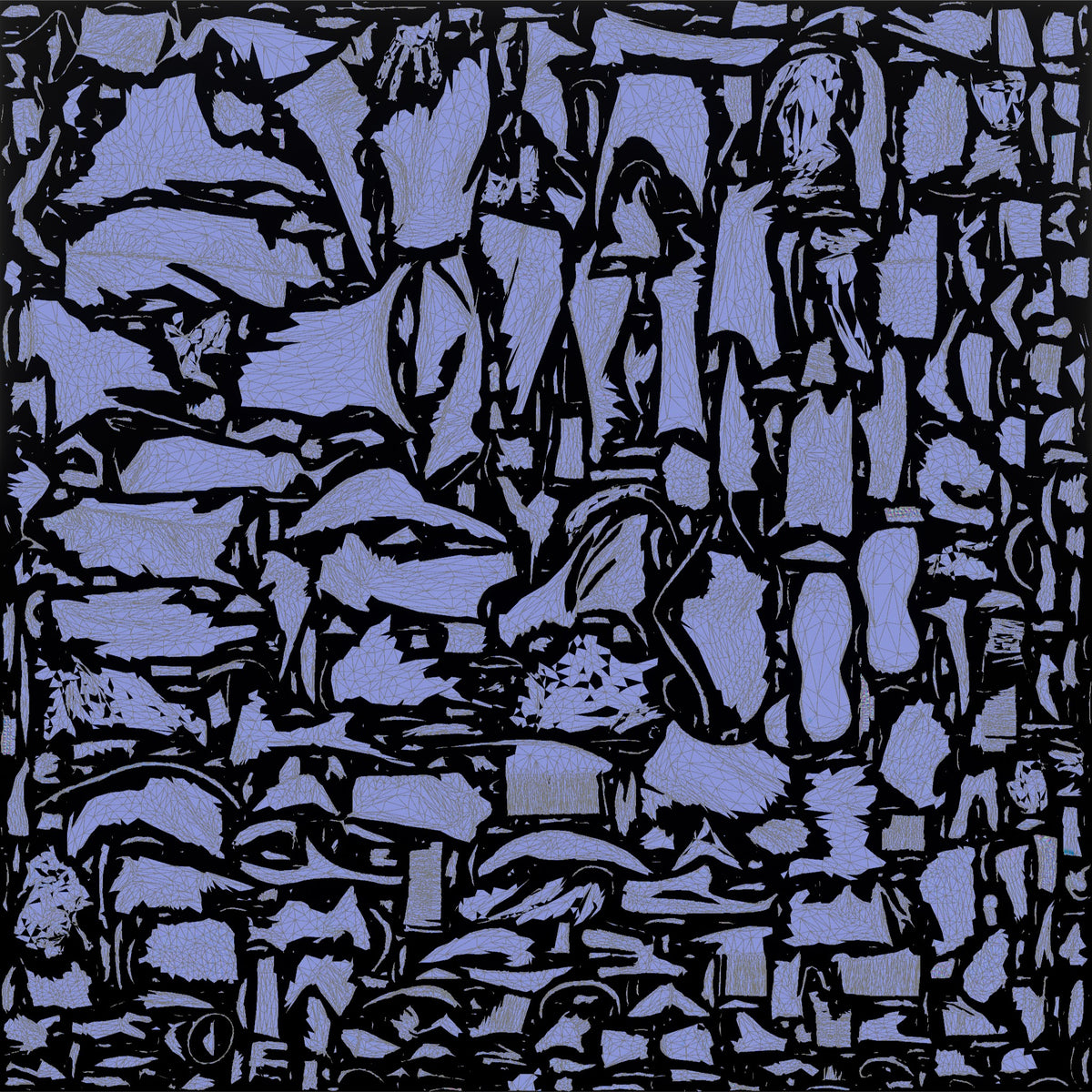Homeless Man Counting Coins in His Open Palm - UV layout, normal map