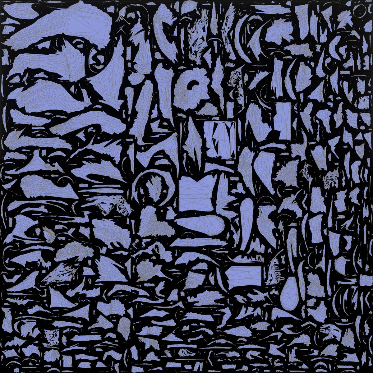 African Boy Sitting Cross-Legged with a Tablet - UV layout, normal map
