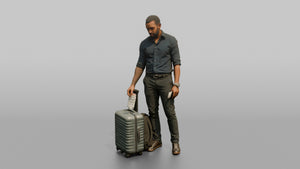 Vacationer Wearing Fitted Shirt And Trousers - 3D character model, view 1