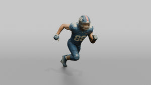 Tight End Releasing into a Crossing Route - 3D character model, view 1