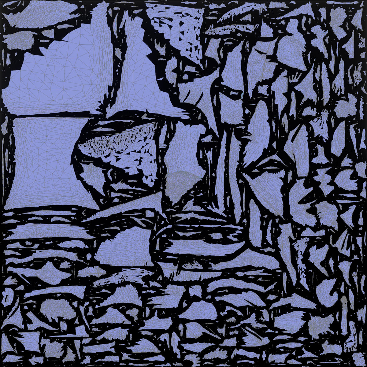 Woman Lounging on a Floor Cushion - UV layout, normal map