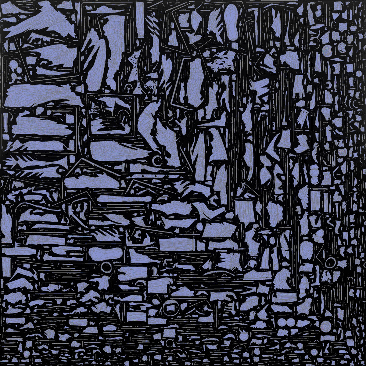 Man Customer Standing With A Full Shopping Basket - UV layout, normal map