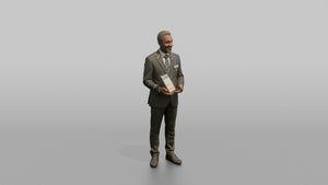 Concierge Woman Holding A Tablet With A City Guide Open - 3D character model