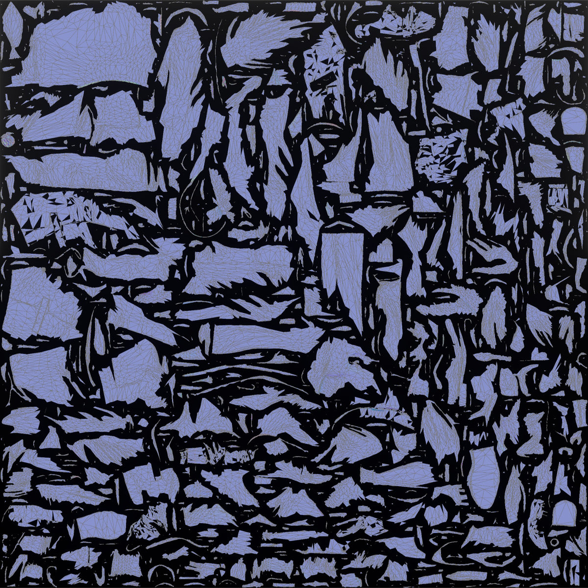 Black Flight Attendant Carrying a Stack of Blankets - UV layout, normal map