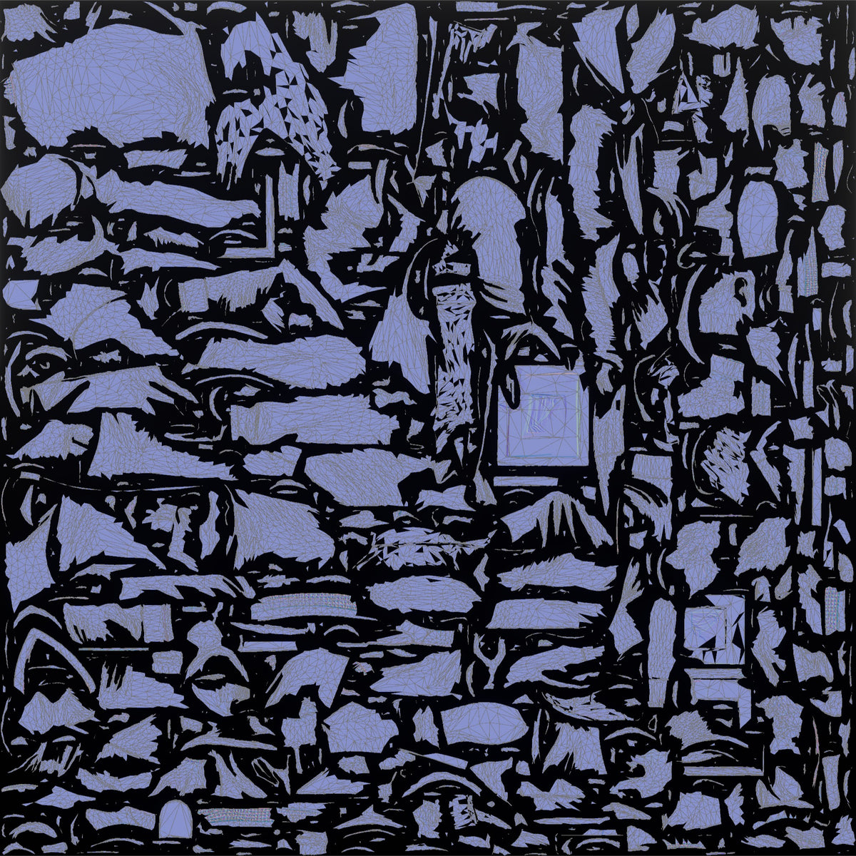 Man Customer Holding Up A Picture Frame To Inspect It Closely - UV layout, normal map