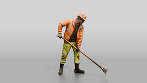 Construction Worker Man 47 - 3D character model, view 1