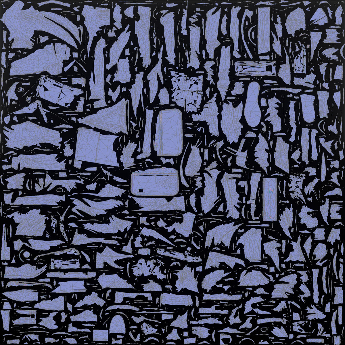 Father Carrying A Briefcase In One Hand And A Lunchbox In The Other - UV layout, normal map