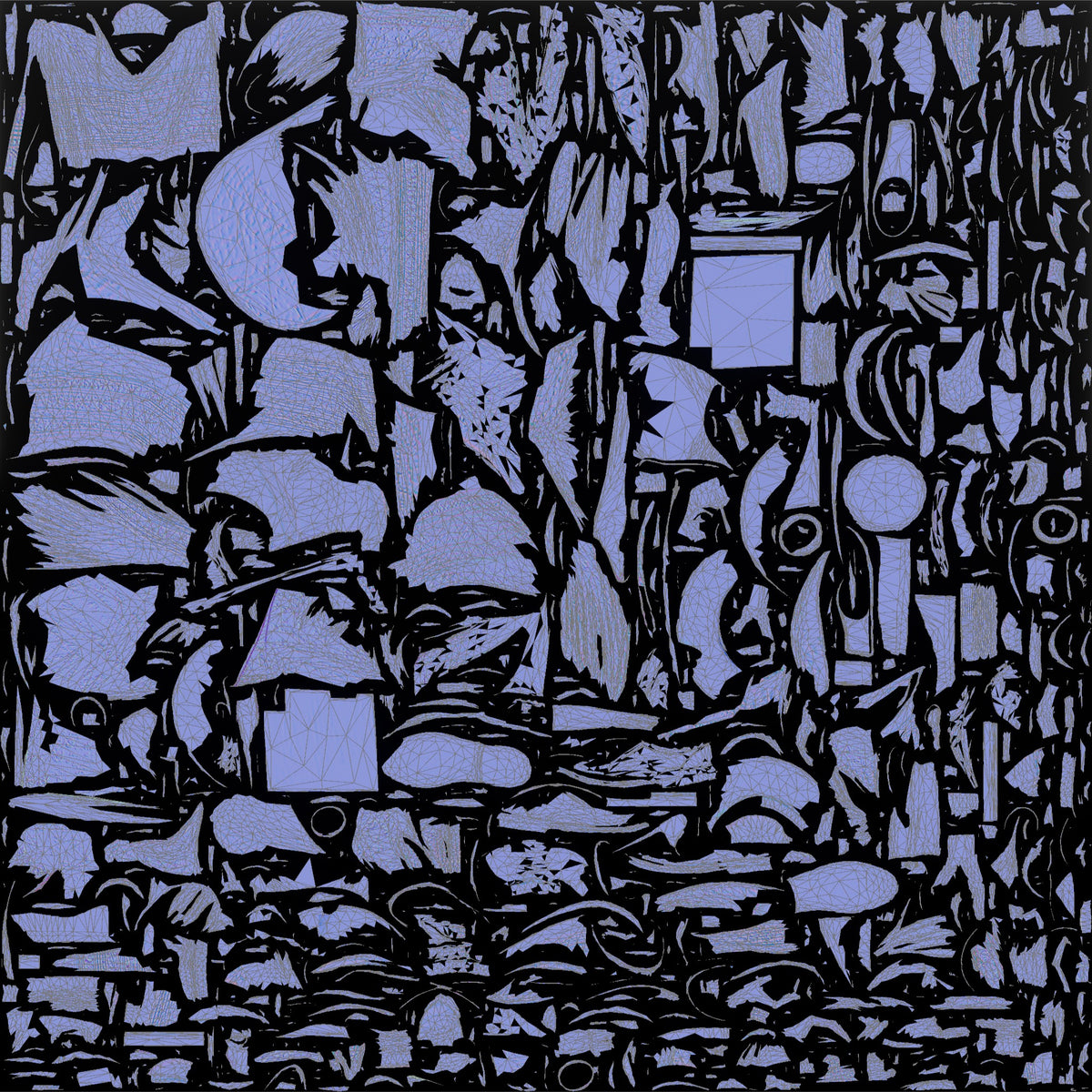 Stocky Elderly Syrian Woman in Hijab on a Bench - UV layout, normal map