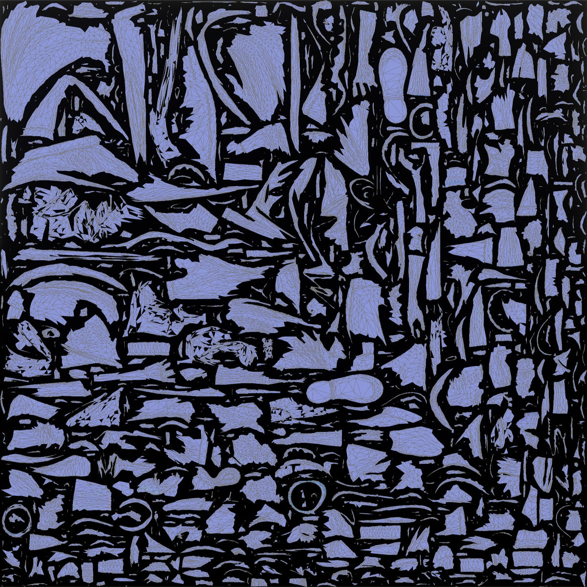 Homeless Man Wrapped in a Dark Utility Blanket - UV layout, normal map