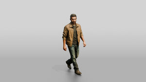 Middle Eastern Male Walking - 3D character model, view 1