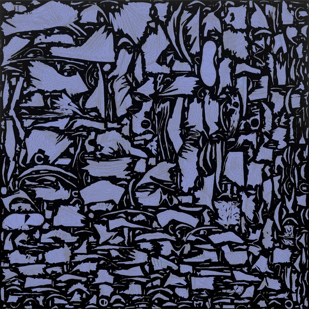 Club DJ Man Pointing Up With One Hand, Energetic Pose - UV layout, normal map