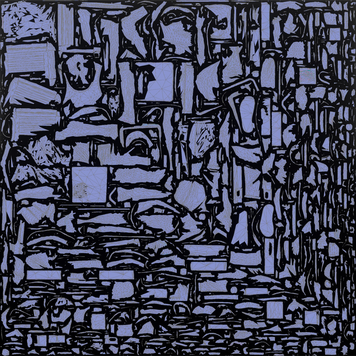 Traveler In A Security Line - UV layout, normal map