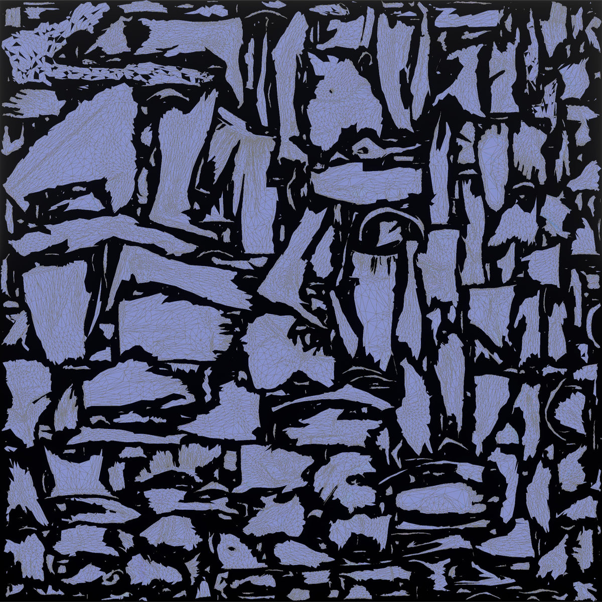 Physique Model Man Standing With Arms At Sides, Muscles Slightly Flexed - UV layout, normal map