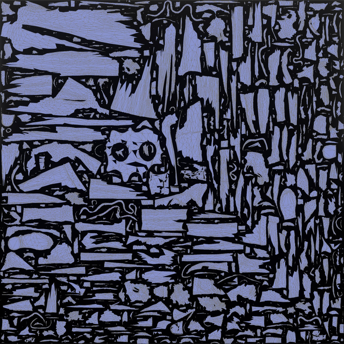 Grandmother Adjusting A Shawl Around Her Shoulders - UV layout, normal map