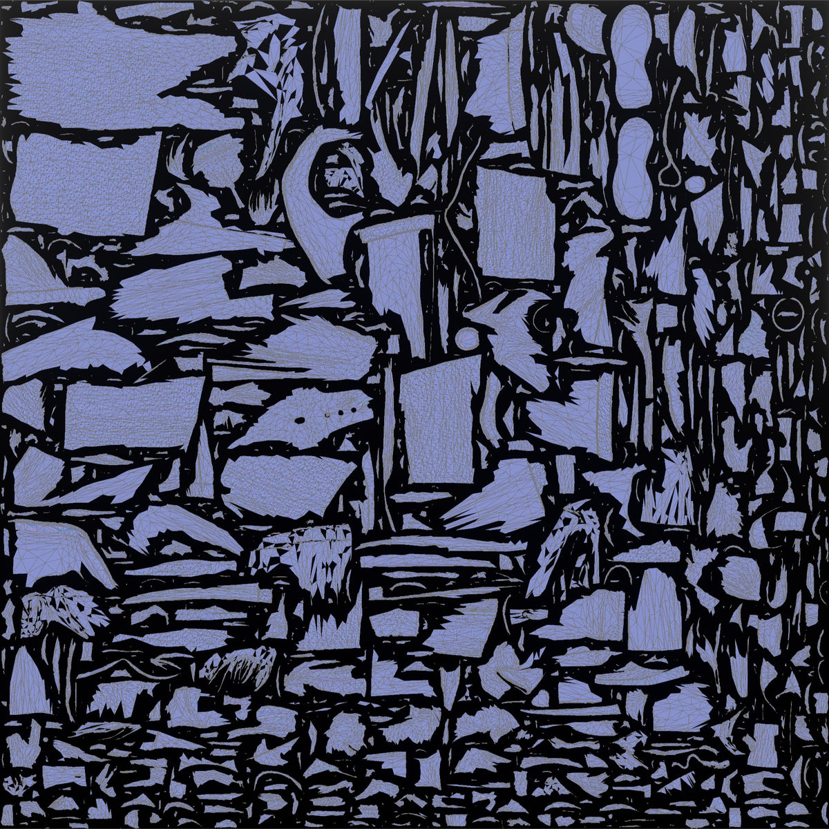 Grandmother Holding A Cup Of Tea, Blowing On It Gently - UV layout, normal map