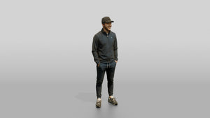 Sporty Athleisure Man 01 - 3D character model, view 1