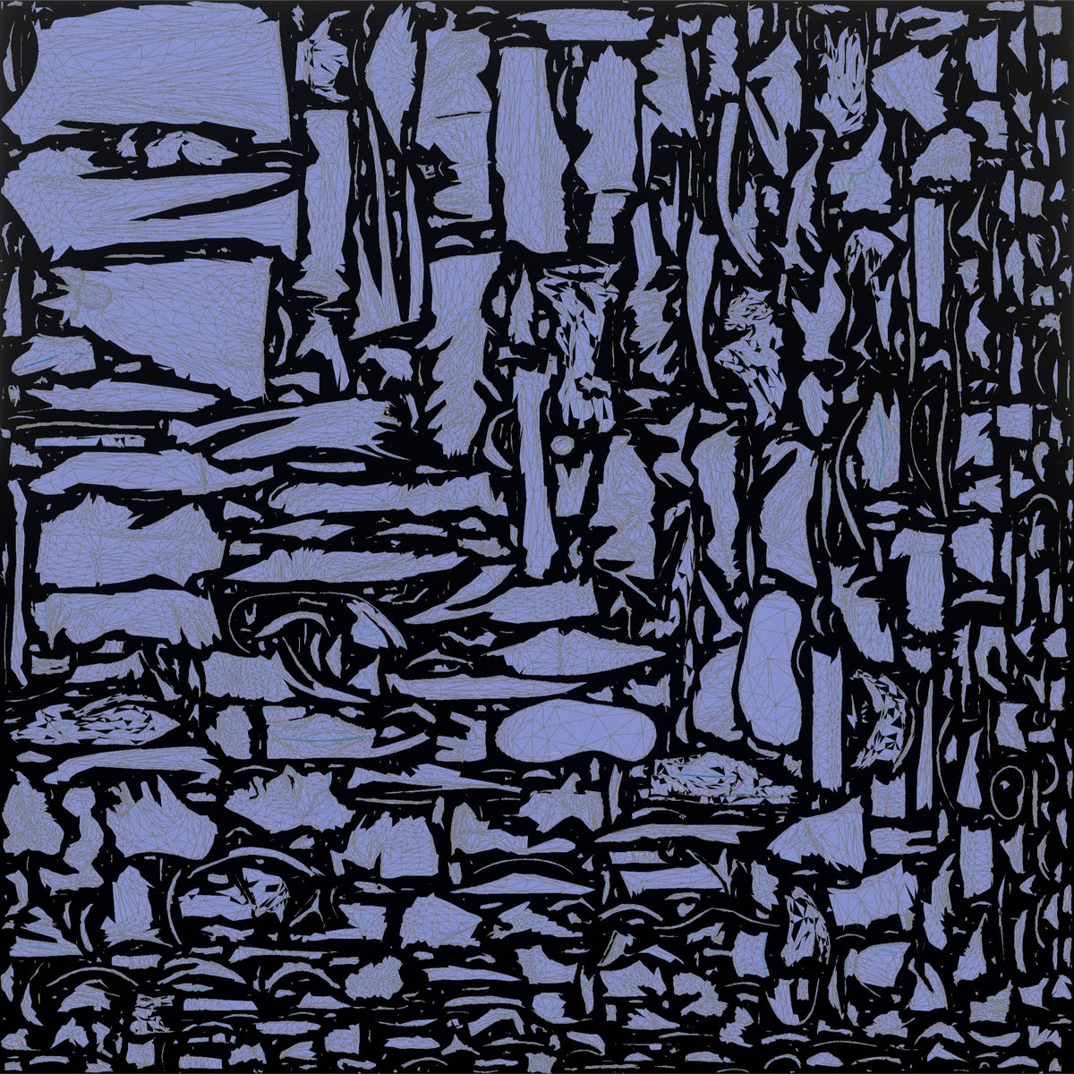 Middle Eastern Man in Dark Hoodie and Jeans - UV layout, normal map