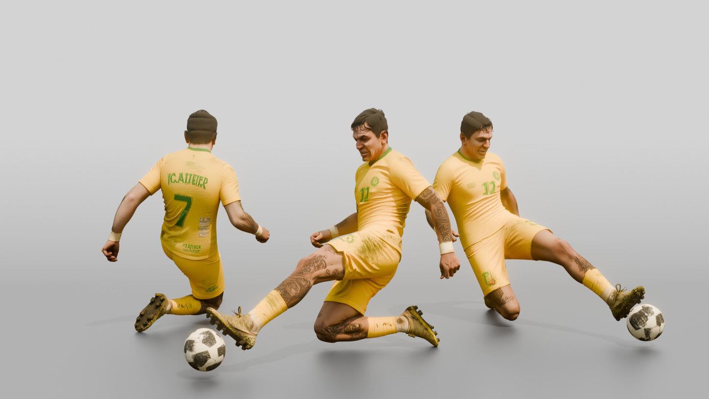 Soccer Player Hook-Tackle