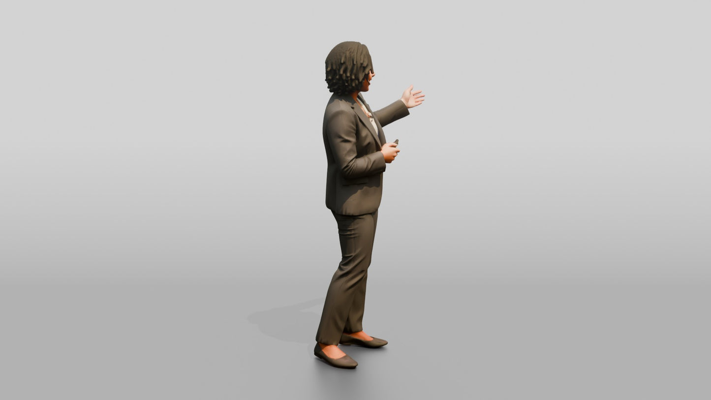 Businesswoman Gesturing in Presentation